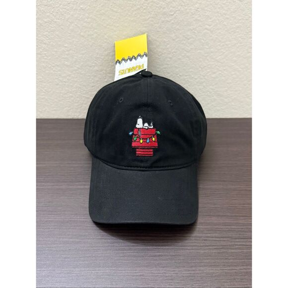 Peanuts Snoopy Christmas Doghouse Ball Cap Hat main image 4